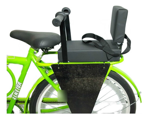 Imagem 1 de 5 de Cadeirinha Assento C/ Almofada E Recosto Traseiro Bicicleta
