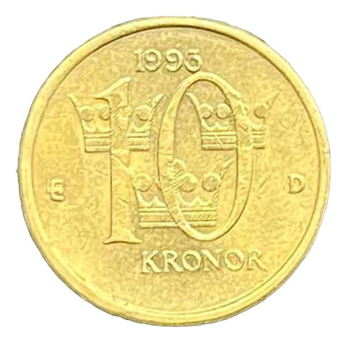 Suecia - 10 Coronas - Año 1993 - Km #877 - Carl Xvi Gustaf