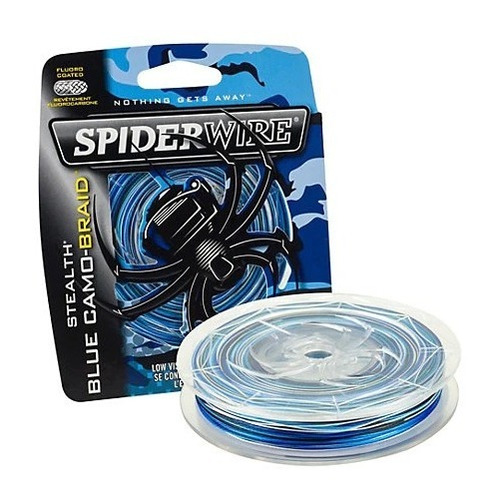 Multifilamento Spider Wire Stealth 40lb Blue Camo 125 Yd Usa Color Azul