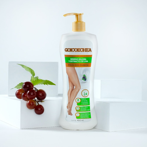 Crema Corporal Goicoechea Efecto Anti-oxidante Envase 400ml Ginkgo Biloba Y Extracto De Uva