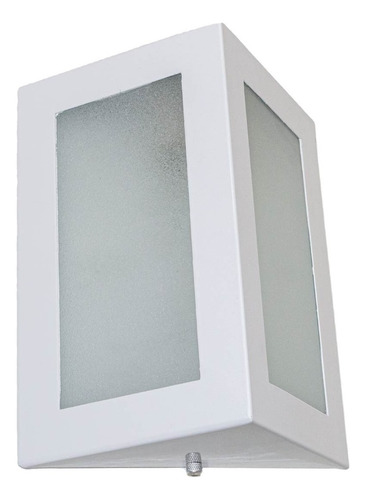 Arandela Triangular Alumínio + Lâmpada Led 12w Externa St532