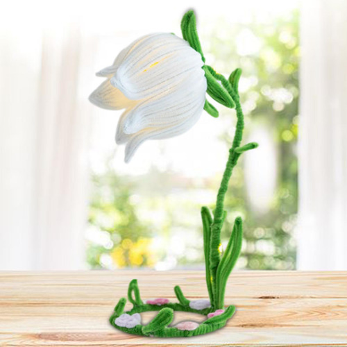 Lámpara De Noche Con Flores Diy, Adornos Hechos A Mano,
