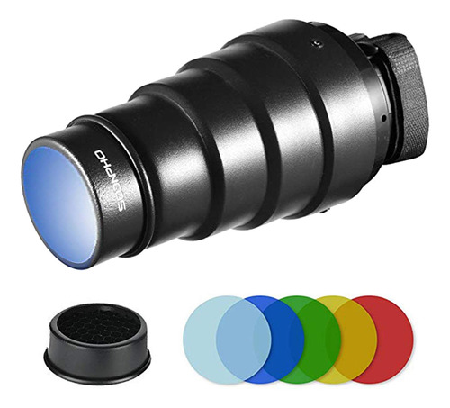 Soonpho Kit Conico Snoot Para Accesorios Speedlite Flash, Al