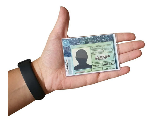 Proteção Cnh Documento Habilitação Acrilico Ps - Kit 10 Pçs