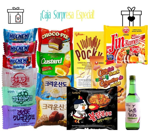 Dulces Japoneses Y Coreanos (paquete Especial Con Soju) 10pz