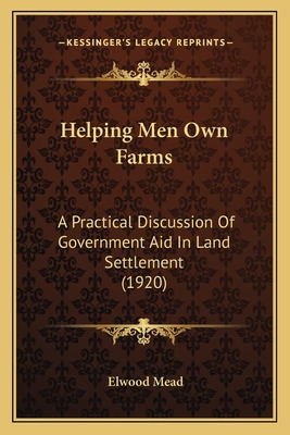 Libro Helping Men Own Farms: A Practical Discussion Of Go...