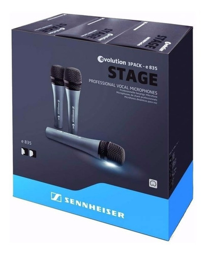 Pack 3 Unidades Micrófonos Sennheiser E-835
