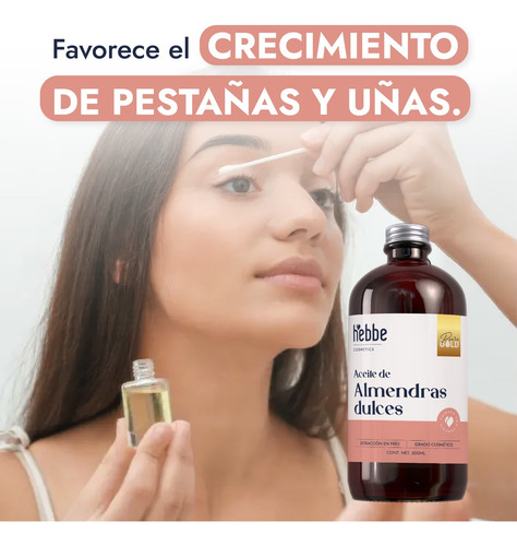 Imagen 4 de 9 de Aceite De Almendras Dulces, Uso Cosmético, 500 Ml
