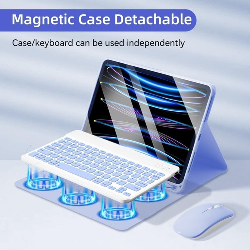 Capa Para Teclado 10ª Gen Com Mouse + Teclado Para Tablet