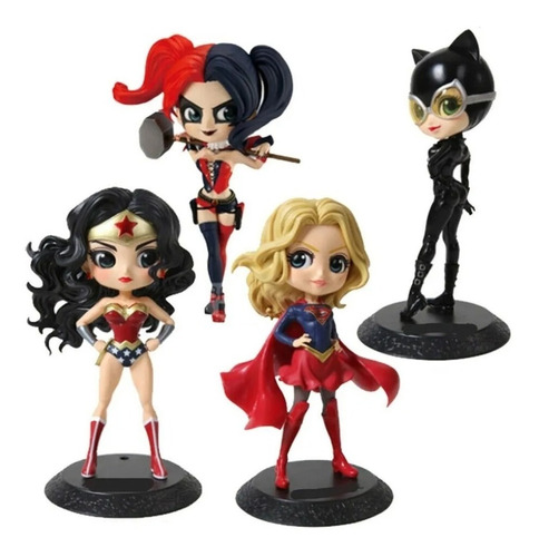 Figura Princesa Super Heroes Villanos - Qposket 