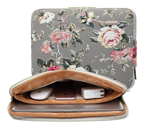 Funda Para Computadora De 12,5 A 13 Pulgadas Diseno Floral