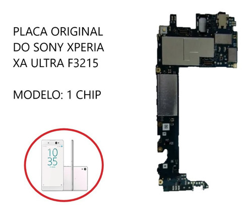 Placa Original Sony Xperia Xa Ultra F3215 - 1302-3308 C/ Nfe