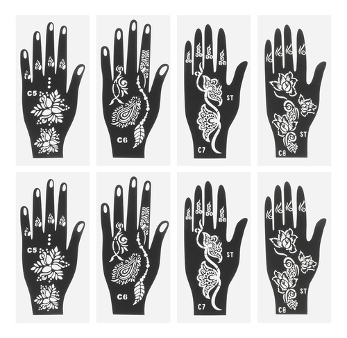 Adhesivo Body Stencils Para Tatuajes A Mano, A Prueba De Agu