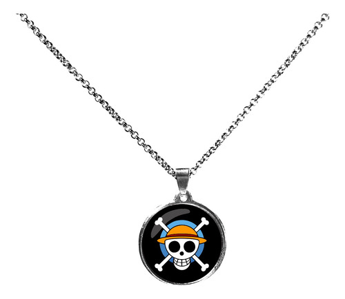 Collar One Piece Monkey D. Luffy Dije Zamak Y Cadena Acero