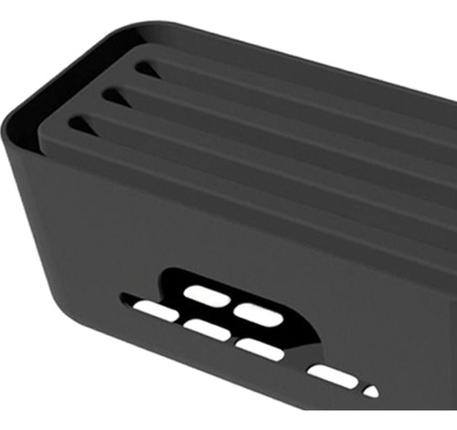 Cable Management Box Protector Large Hide Power Strips Negro