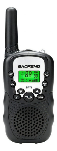 Rádio Comunicador Baofeng Mini Walkie Talkie Bf-t3 Preto