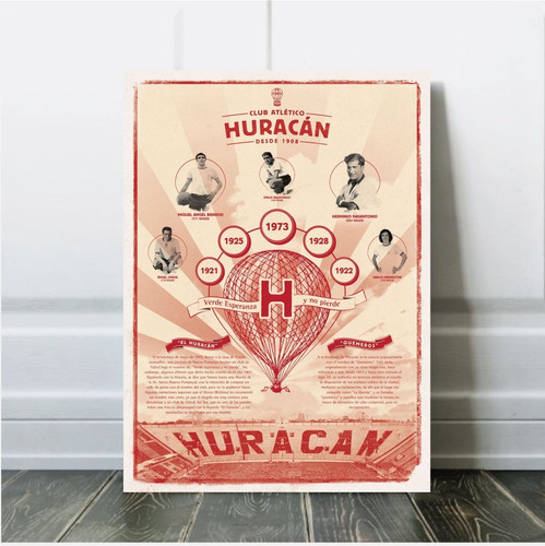 Cuadro Vintage 20x30cm Huracan Brindisi Babington Houseman