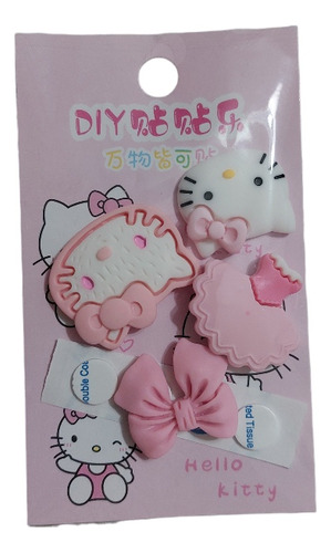 Set De Stickers 3d Kawaii Cute De Pvc Importado Kitty Sanrio