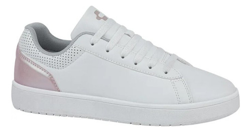 Tenis Casual Charly 8002 De Dama En Color Blanco/ Rosa