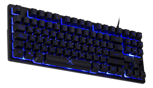Imagen 5 de 5 de Teclado gamer Xzeal XST-300 QWERTY español España color negro con luz 3 colores