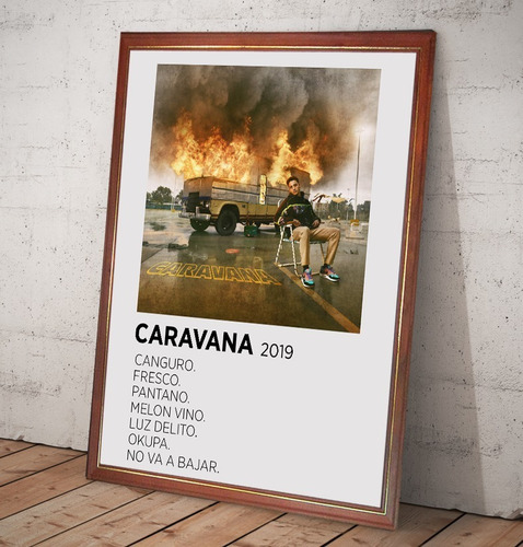 Wos Poster Album Caravana En Cuadro Para Colgar 