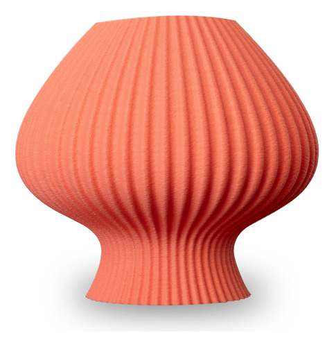 Lampara 3d - Fungi #3 Estructura Rosa Pantalla Rosa