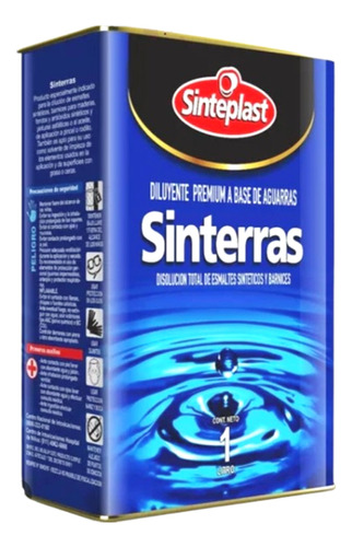 Aguarras Diluyente Sinterras Sinteplast X4lts Oferta