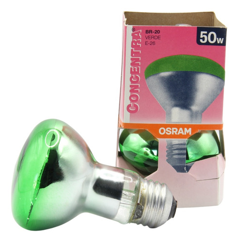 Pack De 6 Focos Osram Br20 50w 125v Verde E26 81621