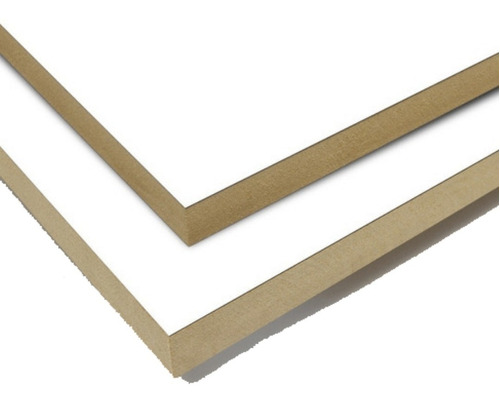 Lamina Mdf Melaminico Blanco Dos Caras 15mm (dos Medidas)