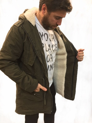 parka gabardina hombre