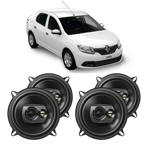 Auto Falante Renault Logan 2014 A 2023 Pioneer 200w Rms