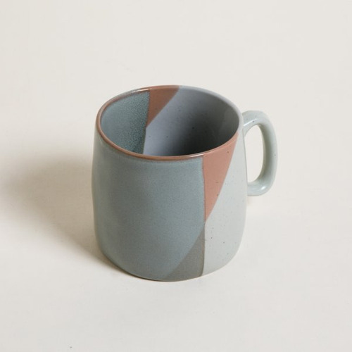 Mug Recto Bajo Colores Pastel Borde Rosa 505 Ml X2 Color Verde Oscuro Tricolor