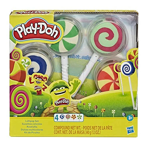 Play-doh Lollipop 4-pack De Moldes De Caramelo De Juego