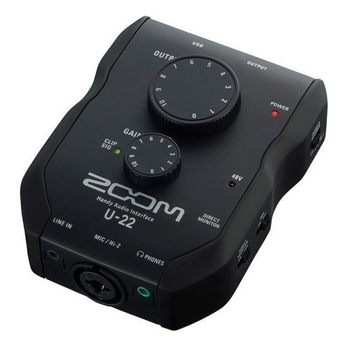 Imagen 3 de 10 de Zoom U-22 Interfaz Placa De Audio Portátil 2 Canales C
