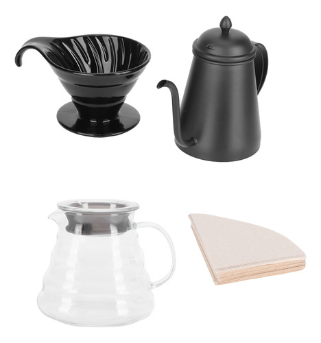 Kit De Cafetera Hecha A Mano De Acero Inoxidable Para Uso Do