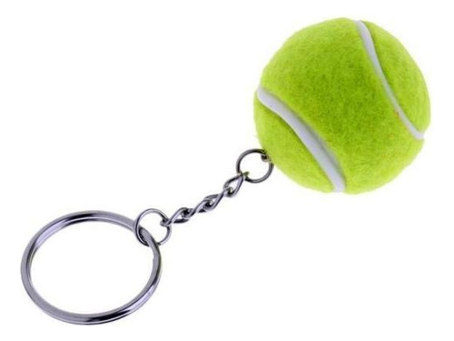 10x Llavero Con Colgante De Pelota De Tenis Plástico Reaglo