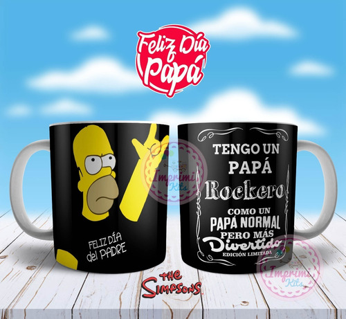 Plantillas Tazas Simpsons Día Del Padre Homero Para Sublimar | MercadoLibre
