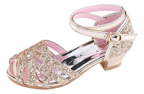 Zapatos De Princesa Soltera Con Lentejuelas Brillantes En Fo