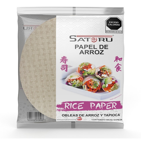 Papel De Arroz 10 Hojas / 100g 