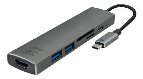 Adaptador Hub 6 En 1 Usb-c Hdmi Usb Micro Sd Video Data