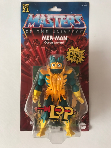 Mer-man Lop Motu Origins Merman Retro New For 21 Play Mattel (Usado)