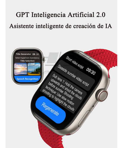 Smartwatch Hk9 Pro+ 2.02 Com Tela Amolada De 230 Ma