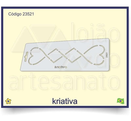 Imagem 2 de 4 de Gabarito Para Quilting - Coração - 23521