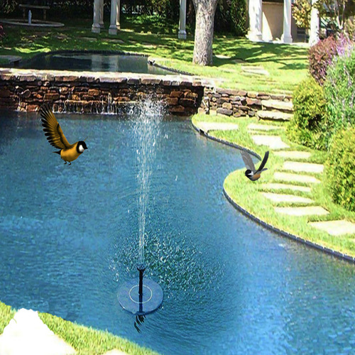 Fonte Solar Para Piscinas Com Bicos De Pulverização, Jardim