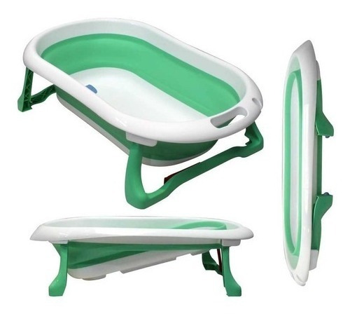 Bañera Plegable Bebe Infantil  Tapon Marca Temperatura Agua 