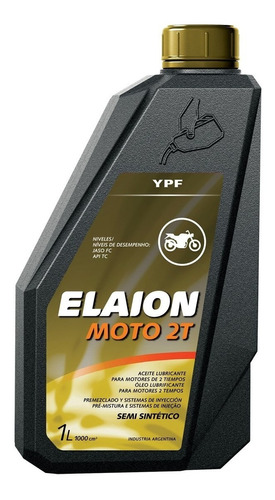 1lt Aceite Ypf Elaion Motos Scooter Cuatriciclo 2 Tiempos