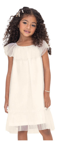 Vestido Infantil Menina Festa Brilho Tricknick Tule Casament