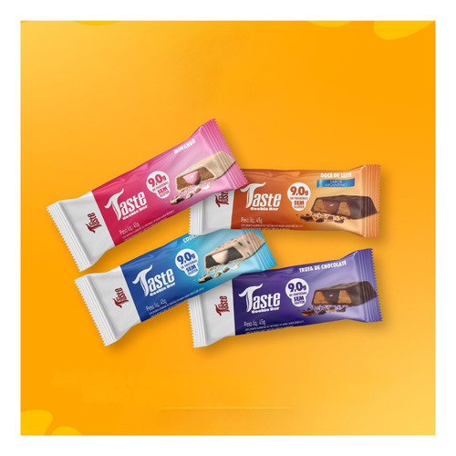 Barra Proteína Taste Cookies Bar Doce De Leite 45g Mrs Taste