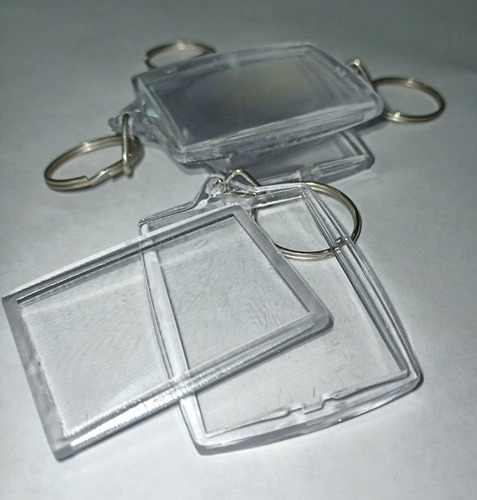 Imagen 4 de 4 de Llaveros Acrílicos Para Fotos Rectangulares (4,5x3 Cm)