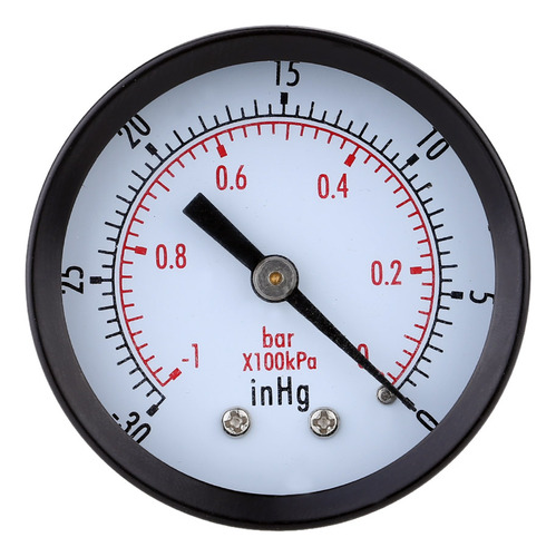 Mini Dial De Vacío De 30 Pulgadas, 0-1 Bar, 50 Mm, 1/4 Bspt
